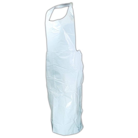 Magid Disposable Clothing, Polyethylene, No Seams, 1.75 mil, White, 28" x 45", 100 PK 118W